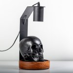 Backbone Human Skull Table Lamp