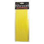 Yellow Paper Straw Pack Of 25
