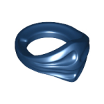 Parts Minifigure Bandana Ninja 15619 - Dark Blue