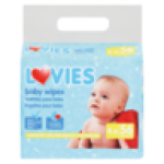 Unscented Baby Wipes 4 X 56 Pack
