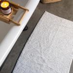 Microfibre Bath Mat White 50X80CM