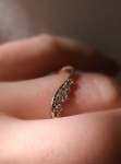 Wave Diamonds Ring - XL UK Ring Size R+ To Z White Gold 18K