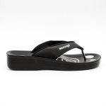 Aerosoft Ladies Wedge Sandals Black A0801