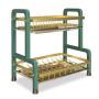 2-TIER Dish Drying Rack Organizer Stainless Steel Drainboard Tray Kitchen