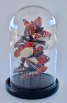 Glass Dome With Brown Butterflies – 25X17CM
