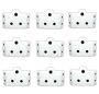 3-PIN Plug Adaptor 2 X 2-PIN And 1 X 3-PIN - Pack Of 9