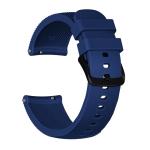 Crazy Horse Texture Silicone Watch Band For Huami Amazfit Bip Lite Version 20MM Dark Blue