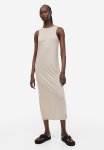 Sleeveless Jersey Dress - Beige