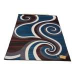 Smte 200CM By 150CM Modern 3D Geometric Design Area Rug A79 With Smte Keyring With Keychain