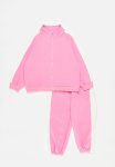 PoP Candy Contrast Tracksuit Set-pink & White