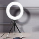 360 Rotatable Ring Light: Perfect For Live Streaming Make-up And Table Lamp Use - USB Powered Extendable Tripod Leg And Compatib