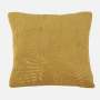 Cushion - Palm Leaves Yellow Velvet