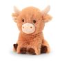 Keeleco Shaggy Highland Cow Plush Toy 25CM Eco-friendly