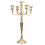 Antique Gold 5 Arm Candelabra 72.5 Cm