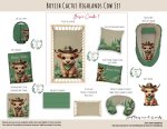 Cot Duvet Bedding Highland Boyish Cactus Highlands Cow Set