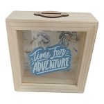 Time For Adventure Money Box Square 18X18CM