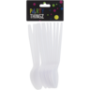 White Plastic Spoons 12-PACK