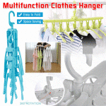 Jack Brown Multifunctional Folding 4-Tier Telescopic Clothes Hanger