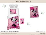 Kids Duvet Set Minnie Mouse Pink Flower