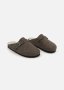 Buckle Felt Clog Slippers