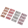 Cat Eye Velvet & Glazed Press On Nails 4PACK 24 Piece Salon Set