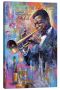 Canvas Art - Champagne Jazz Large Abstract Painting Canvas Wall Art Print