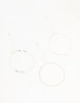 Silver Diamante Chain & Butterfly Bracelets 3-PACK