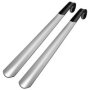 Premium 2PC Stainless Steel Long Handle Shoe Horn Stick 41CM