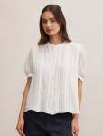 Alexis Short Sleeve Blouse - 18 Porcelain