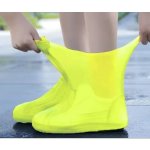 1 Pair Flexible Silicone Waterproof Shoe Covers Non-slip Rubber Rain Boot Protectors Durable Overshoes For Outdoor Rainy Day Act
