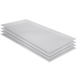 Resilia Industrial Shelf Liner Set For Wire Shelving 4 Pack 24" X 72" Heavy Duty Waterproof Liners Custom Fit Clear Plastic Viny