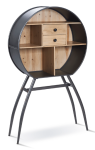 Four Corners Metal And Wood Display Unit CAB19005