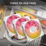 Icue Link Titan 360 Rx Lcd Liquid Cpu Cooler - White RX120 Rgb Fans Fits Intel Lga 1851 1700 Amd AM5 AM4.-CW-9061026-WW