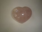 Rose Quartz Stone Heart MI94