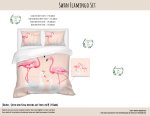 Kids Duvet Set Swan Flamingo