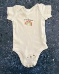 Woolworths White Rainbow Baby Grow Newborn
