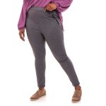 Donnay Plus Size Waist Enhancer Treggings - Hound's-tooth