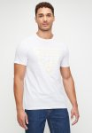 Guess Short Sleeve Bsc Patchwork Embo Logo Tee - Pure White