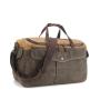 Leather And Military Canvas Travelling Bag