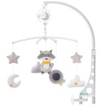 Focusbaby Musical Racoon Themed Mobile With Rotating Toys
