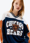Printed Mesh Top - Navy Blue & Nfl