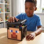 Pixel Character Building Block Storage Box