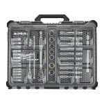 Milwaukee Packout 1 4" + 1 2" Ratchet socket Set 63 Piece