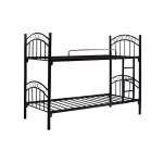 Sturdy Black Metal Bunk Bed MWZM268
