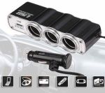 In Car Tripple Charger Socket + USB Point – Brand New