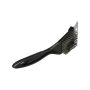 Black Stainless Steel Braai Brush With Wire Bristles 20.5CM