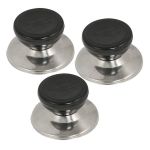 Fi- Pack Of 3 Black Replacement Lid Knobs