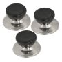 Fi- Pack Of 3 Black Replacement Lid Knobs