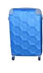 Smte Luggage 24 Inch Suitcase Blue With Keychain