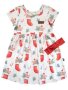 Christmas Jolly Socks Girls Dress Set